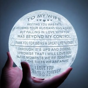 K KENON Engraved 3D Moon Lamp