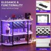 Unikito Bar Table Cabinet with Charging Station