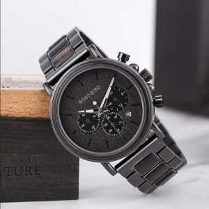 2win Engraved Wooden Watch
