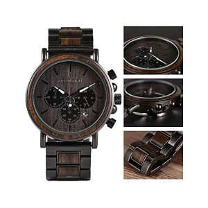 2win Engraved Wooden Watch