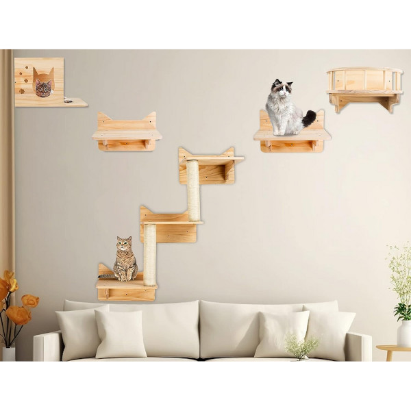 Cat Wall-Mounted Shelves