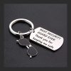 "Thank you for keeping me safe" Personalized Keychain