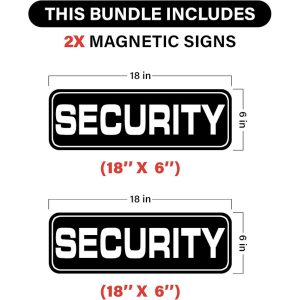 Security Officers Magnetic Signs