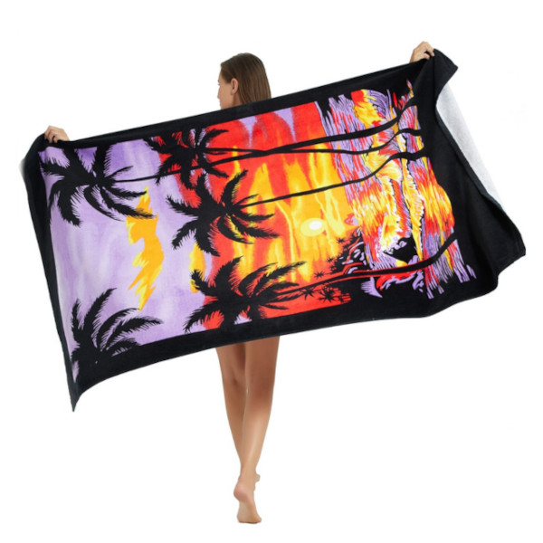 Surf-Themed Beach Towel