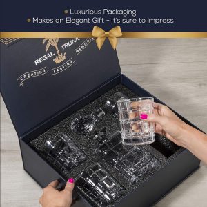 Whiskey Decanter Set with Glasses