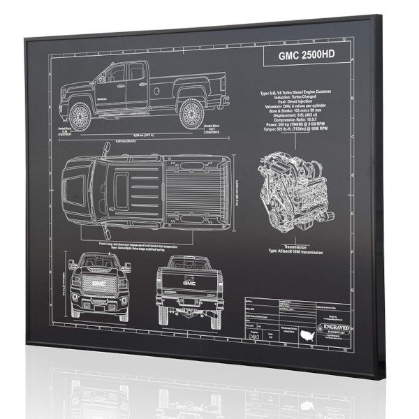 Chevrolet Truck Blueprint Poster