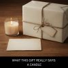 What This Gift Really Says: A Candle