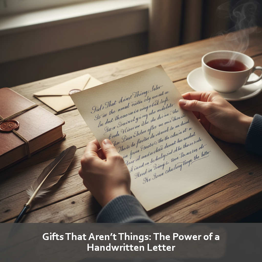 Gifts That Aren’t Things: The Power of a Handwritten Letter