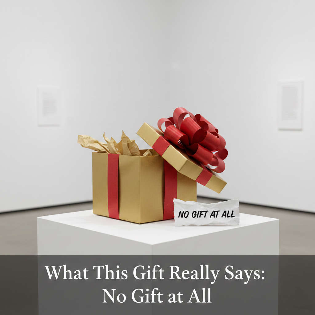 What This Gift Really Says: No Gift at All